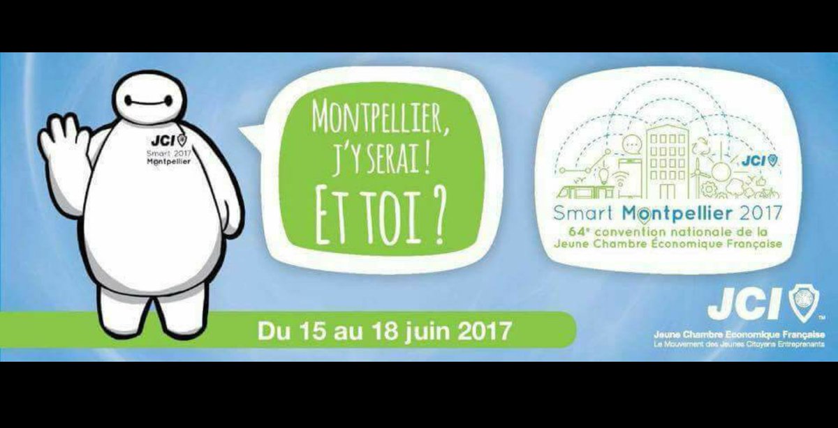 JCE_Montpellier's tweet photo. #Diday2017 envie de découvrir les villes du futur ? Viens à la Convention nationale de la Jeune Chambre Economique 2017!! https://t.co/XVe2l0fDAw