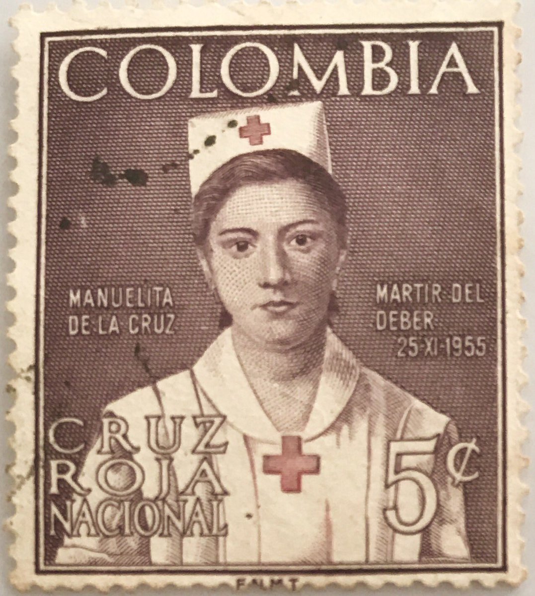 Lizarazo Auf Twitter Undiacomohoy Se Celebra El Dia Internacional De La Enfermeria Correos De Colombia 5 Ctvs 1955 Homenaje A Manuelita De La Cruz Enfermera Https T Co Cjltphoiep
