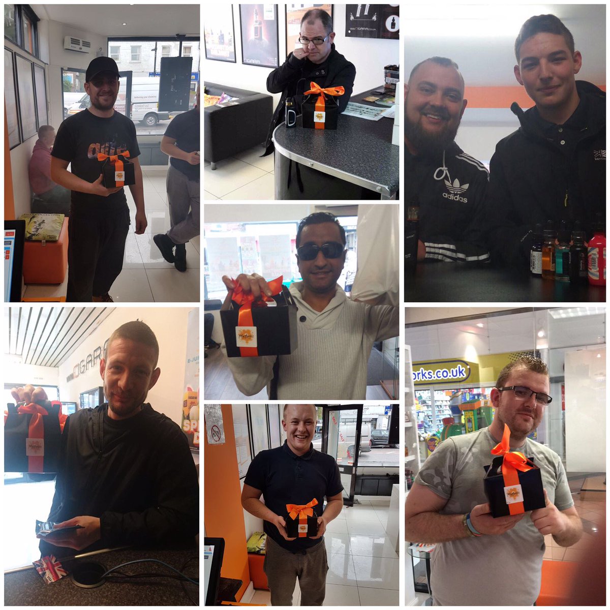 Some of our customers looking rightfully delighted with their mystery boxes!
