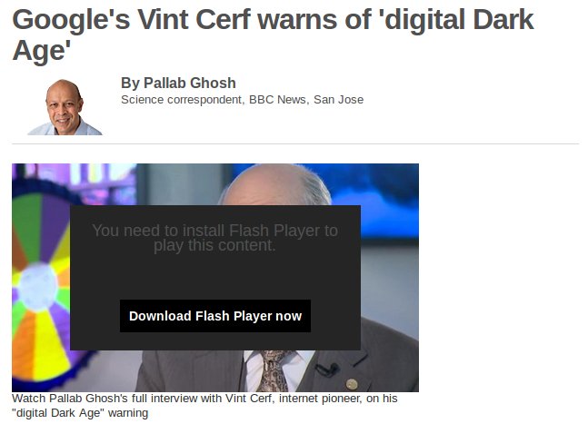 rsbohn's tweet image. Flashback to 2015 #digitaldarkage