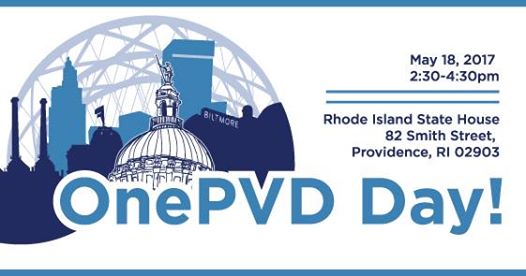 Join us on 5/18 at the #RI Statehouse for #OnePVDday to celebrate the Creative Capital. Click here for more details  bit.ly/2pFO9rO