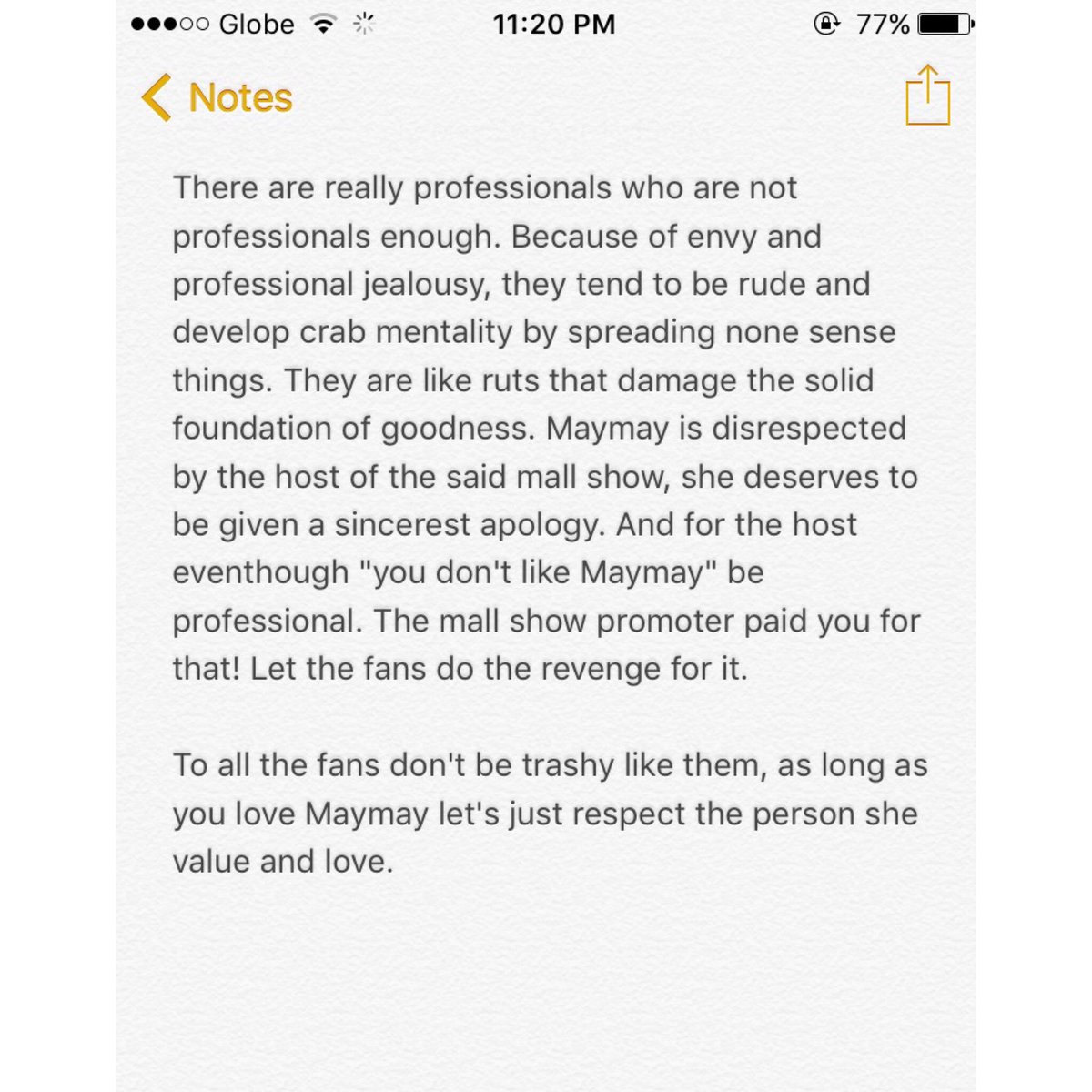 MPerfringen's tweet photo. Not a fan of entrata mm but nong nakita ko ang video, It was really unprofessional. 
RESPECT MAYMAY ENTRATA https://t.co/eVK5xL2shU