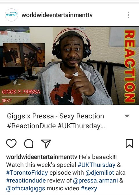 wwetv_website's tweet photo. Watch @djemiliot #UKThursday #TorontoFriday with @officialgiggs x @pressapressa - "Sexy" Reaction
https://t.co/DfdyljkZCL https://t.co/2J03sC0C4y
