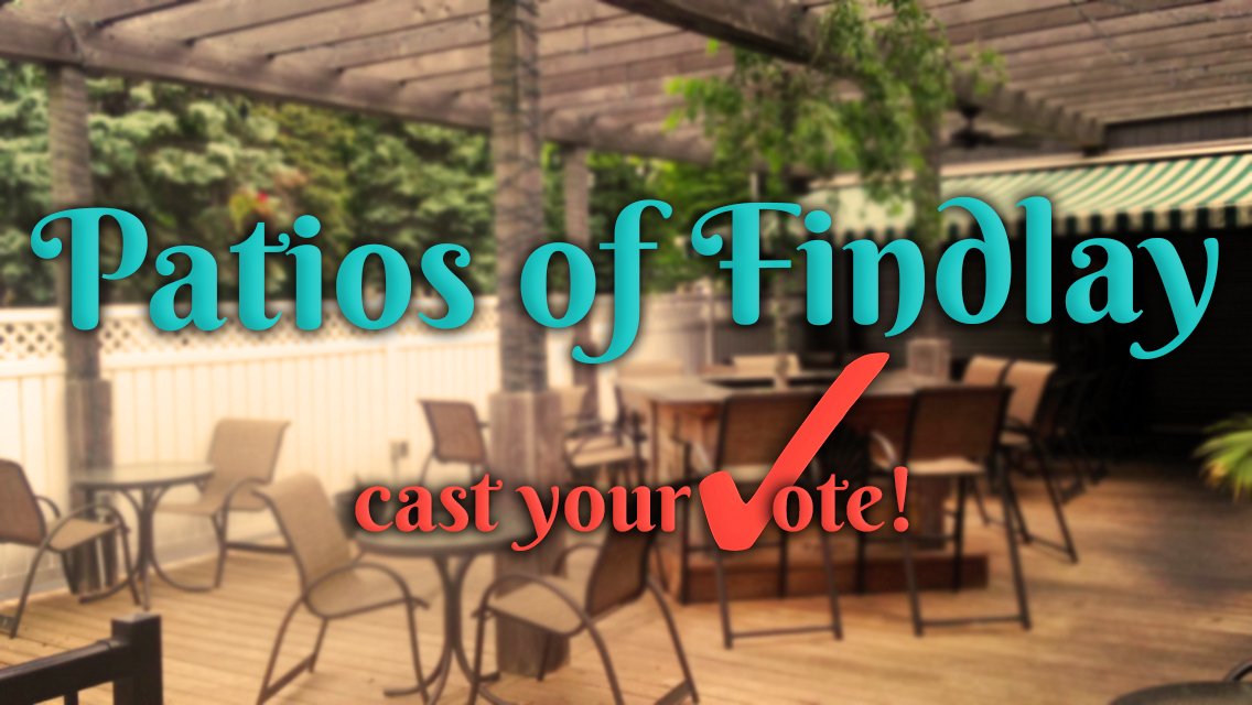 Social_Findlay's tweet photo. #Summer is SO close! Vote for your favorite #Findlay patios today! #socialfindlay #findlayoh #findlayohio https://t.co/kQBEMshtFD https://t.co/vsXFNL2js7