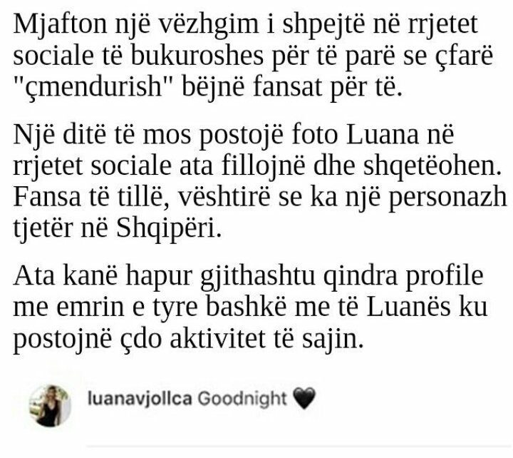 LuanaV_fans's tweet photo. Ne jemi shumë te lumtura që kemi nje bukuroshe si ti ❤ Je më e miraa ❤
Love you @LuanaVjollca 
#Luanators https://t.co/N3xYH6f74o