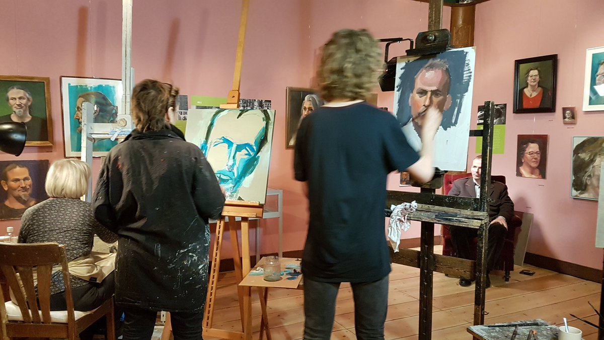 Vanmorgen was het eerste open atelier bij Noorderhaven // Gezichten. goo.gl/NHoqkp