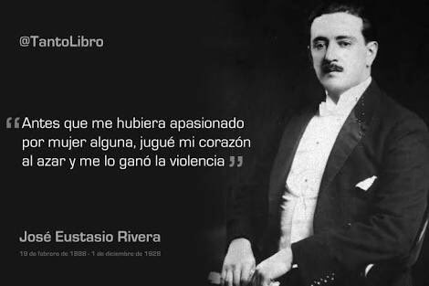 Letrero's tweet photo. Así empieza "La Vorágine" de José Eustasio Rivera. https://t.co/4Wem9qy0l1
