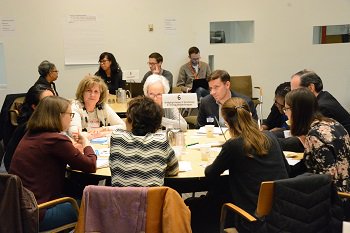 crowd_360's tweet image. Participants discussing pressing issues with #LocalLang instruction programs in order to design research Qs for further investigation.