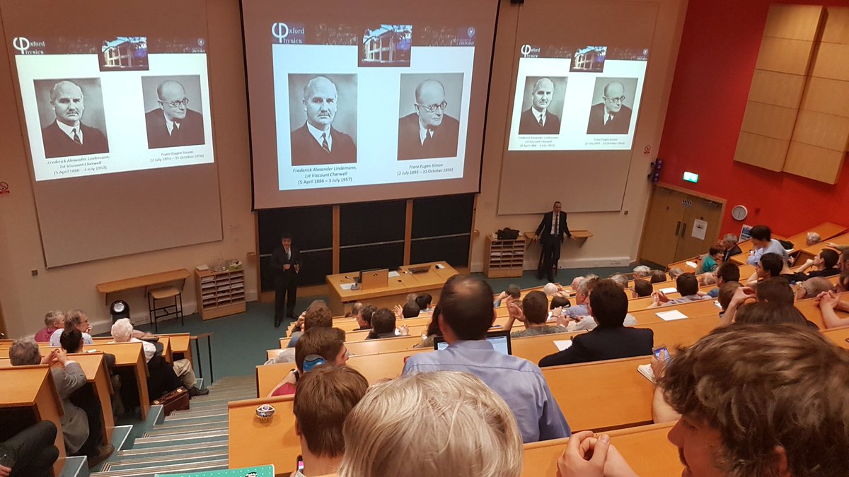 OxfordPhysics's tweet image. 57th Simon Cherwell Lecture about to start. Full house for Prof Immanuel Bloch #quantummatter #bloch #ultracold #optical #lattices