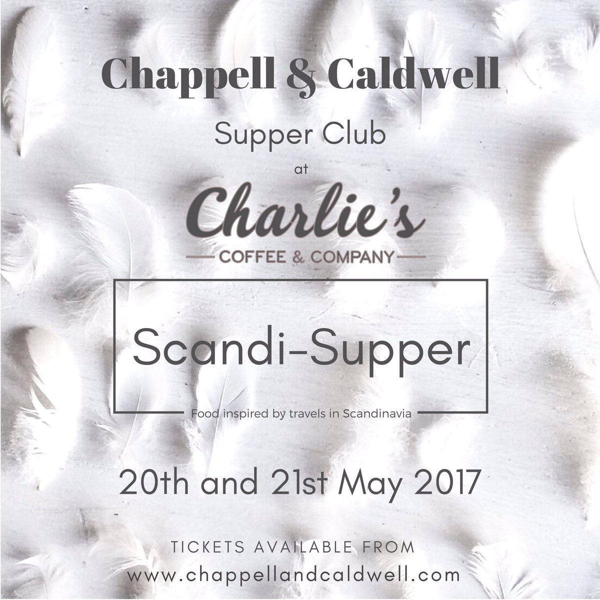 CandCStAlbans's tweet photo. Just a few tickets remaining for next wknds supperclubs at @CharliesStA inspired by travels in Scandinavia. Tkts: https://t.co/ALfTjnZr9S 😀🍴 https://t.co/6ClzBas7b2