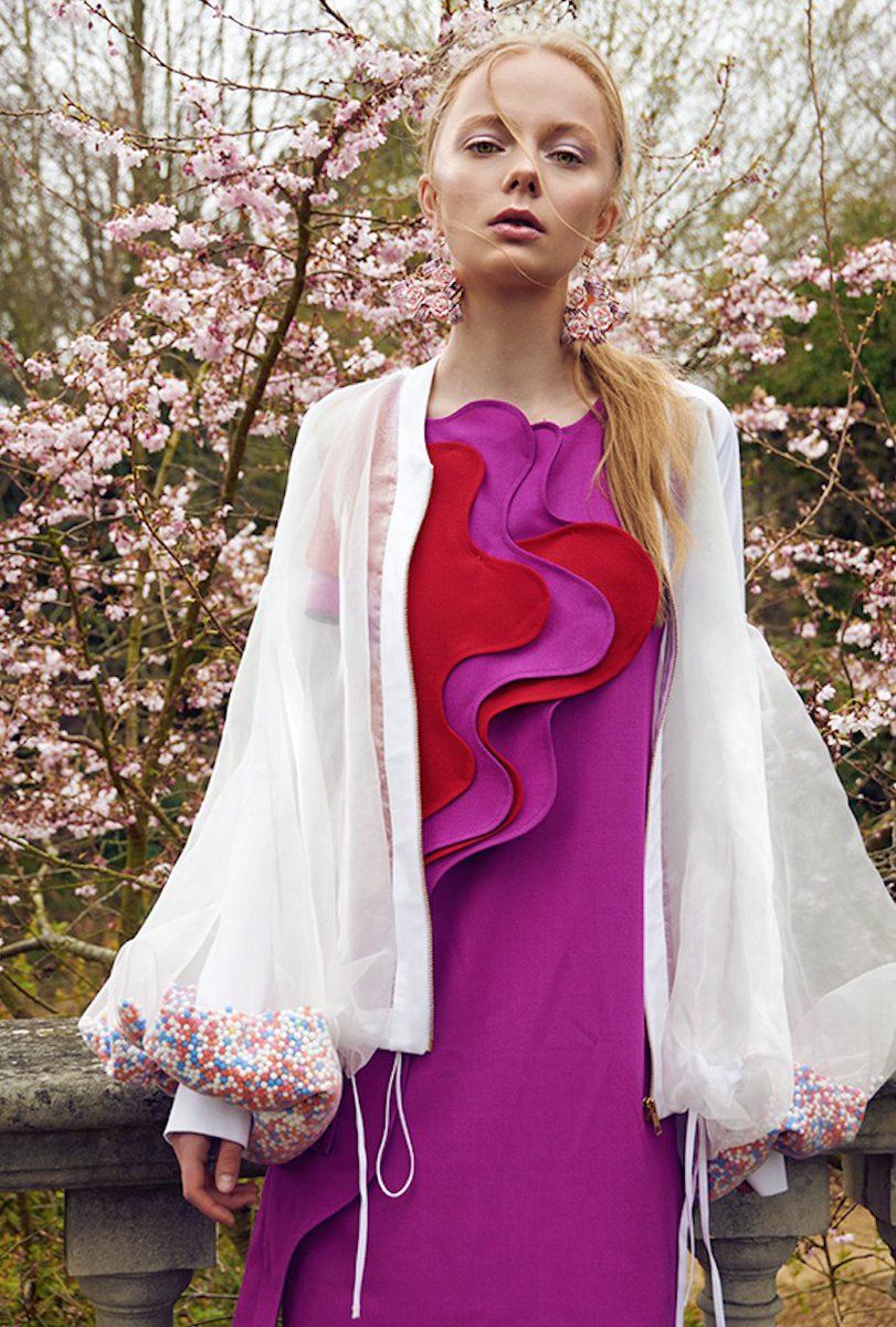 ForwardPR's tweet photo. A sneak peek of a brand new editorial featuring @cimoneuk's beautiful  Colourful Poly Ball Interactive 'Spark' Jacket... #cimoneuk https://t.co/4jD9ptUNkO