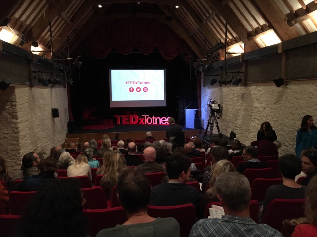 Inspirational talks <a href="/TEDxTotnes/">TEDxTotnes</a> today. And awesome wonderful food. :-). Thanks team.