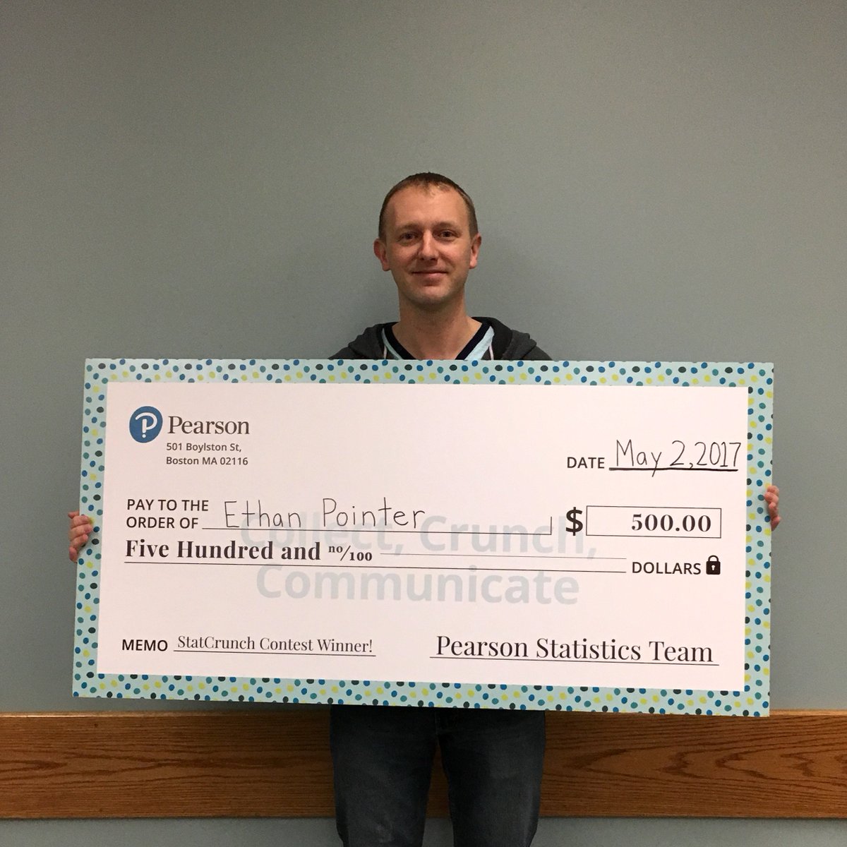 OhioStateIT's tweet photo. 🏆 Ethan Pointer, @OSUGeography major + Online Stats 1450 student placed 3rd out of more than 1,000 entires in Pearson's #StatCrunch contest! https://t.co/1aXeAl0Vc2