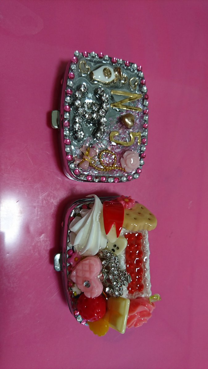 ℳ G327 º على تويتر ピルケース作成 自分で使いたいっ ディスプレイ用と販売用 レジン ハンドメイド 百均パーツ 百均デコ ダイソー セリア ピルケース 姫デコ Chanelデコ Wear M