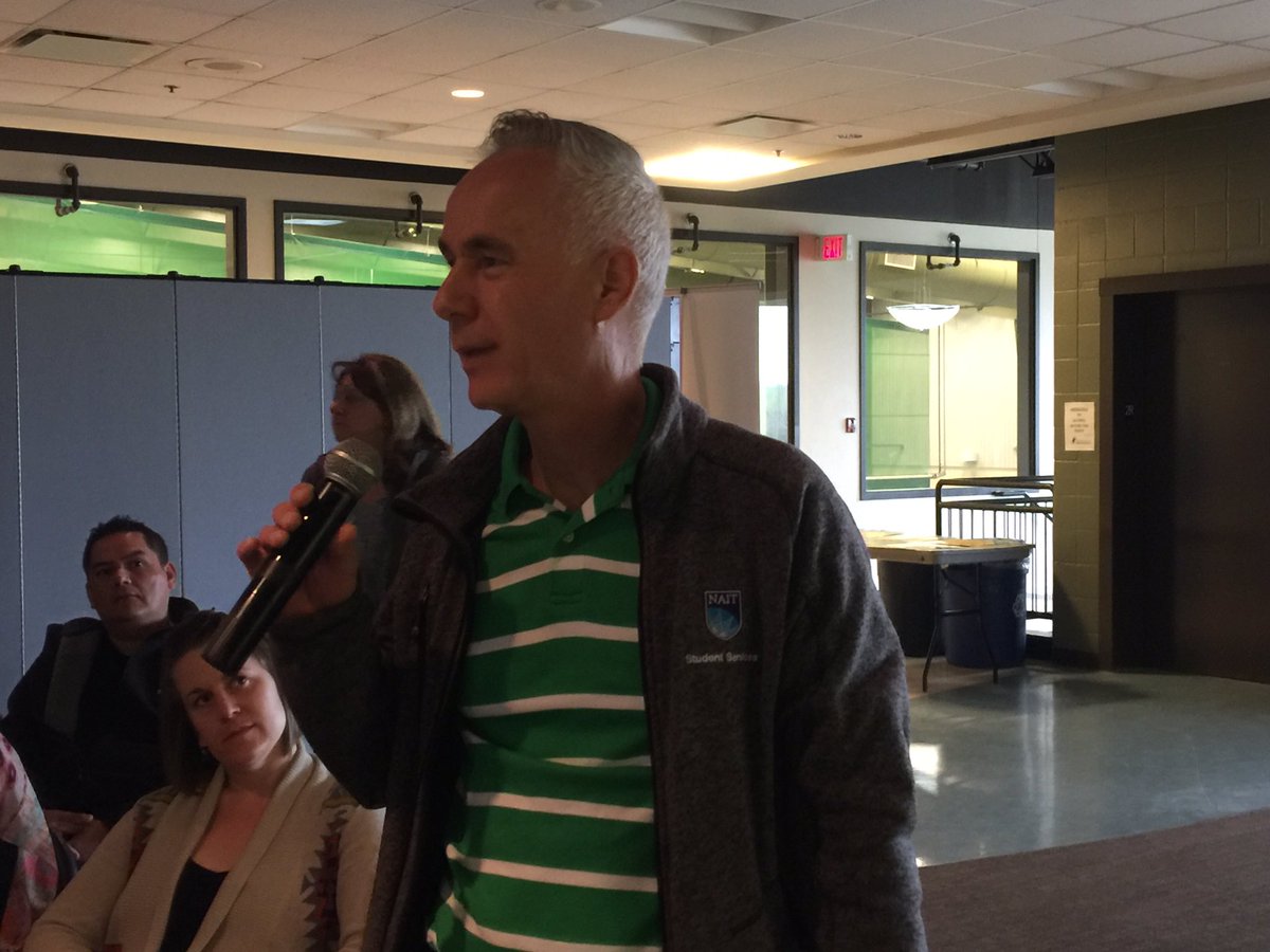 aba_ssc's tweet photo. It's David's last #ASSC17. He's retiring. Words of wisdom form David. Thank you. @NAIT https://t.co/7R9oKfApKo