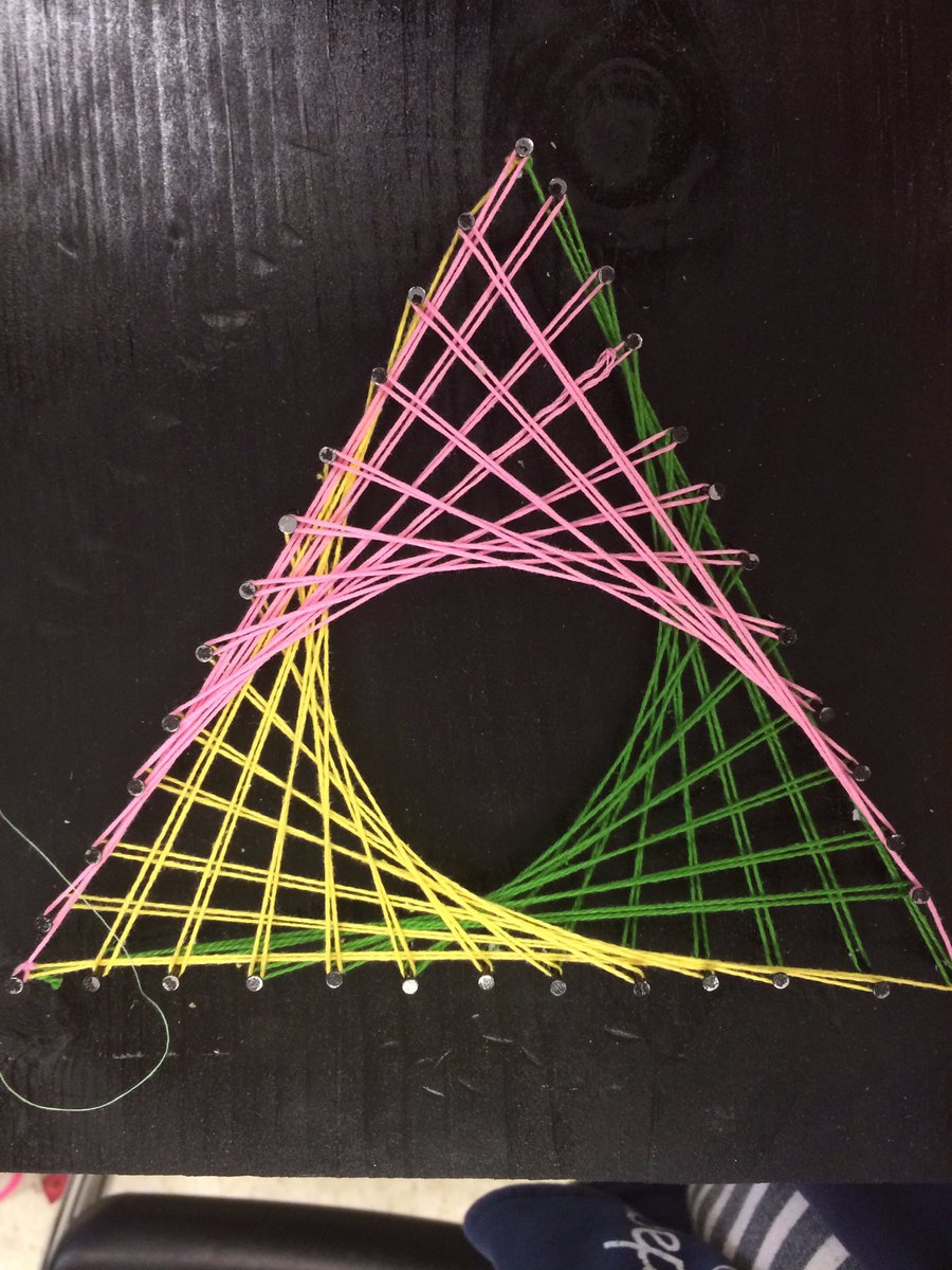 TSPSThomas's tweet photo. Tay Shores Art Club had a great time doing string art. Thank you for your support #homedepot  #SCDSB_arts https://t.co/e76GLDabZF