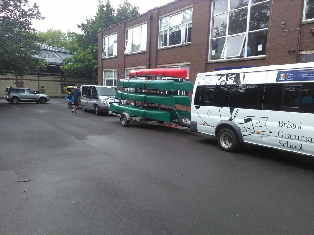 BGS Gold Canoeing and Kayaking off to S Wales.