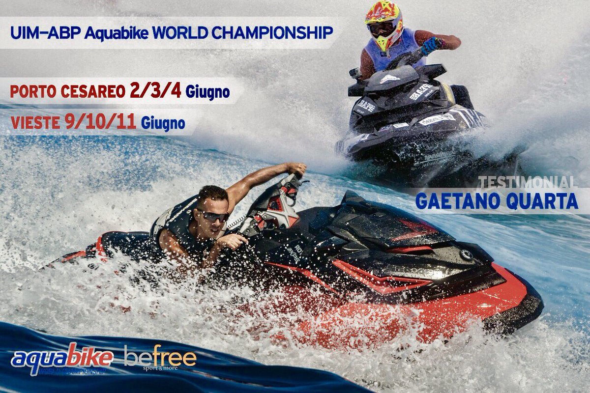 GaetanoQuarta's tweet photo. Aquabike world championship 2017
@AquabikeWorld https://t.co/49CQxSUemu