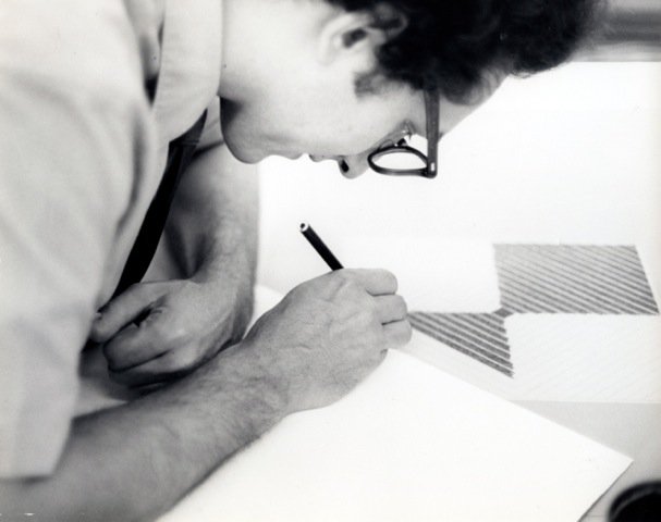 \"The prints are in all of my work.\" 

Happy Birthday to Frank Stella! 

Photo © 1967 Sidney B. Felsen 