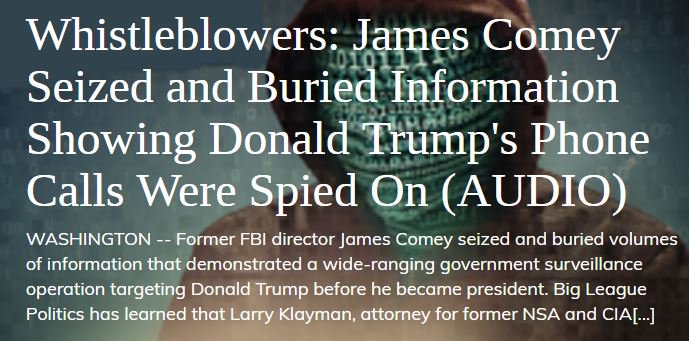 NoelFritsch's tweet photo. @bigleagpolitics is KILLING it with reporting on #ComeyFiring.
#Comey Spiked #FBI #TrumpTap intel.
https://t.co/xxC1Hzeq4T https://t.co/FaVZ41Gvrr