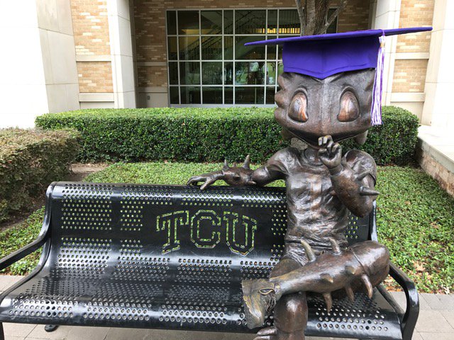 TCUMagazine's tweet photo. It's beginning to look a lot like graduation. Congratulations to the Class of 2017! https://t.co/8nFkOkUJxl