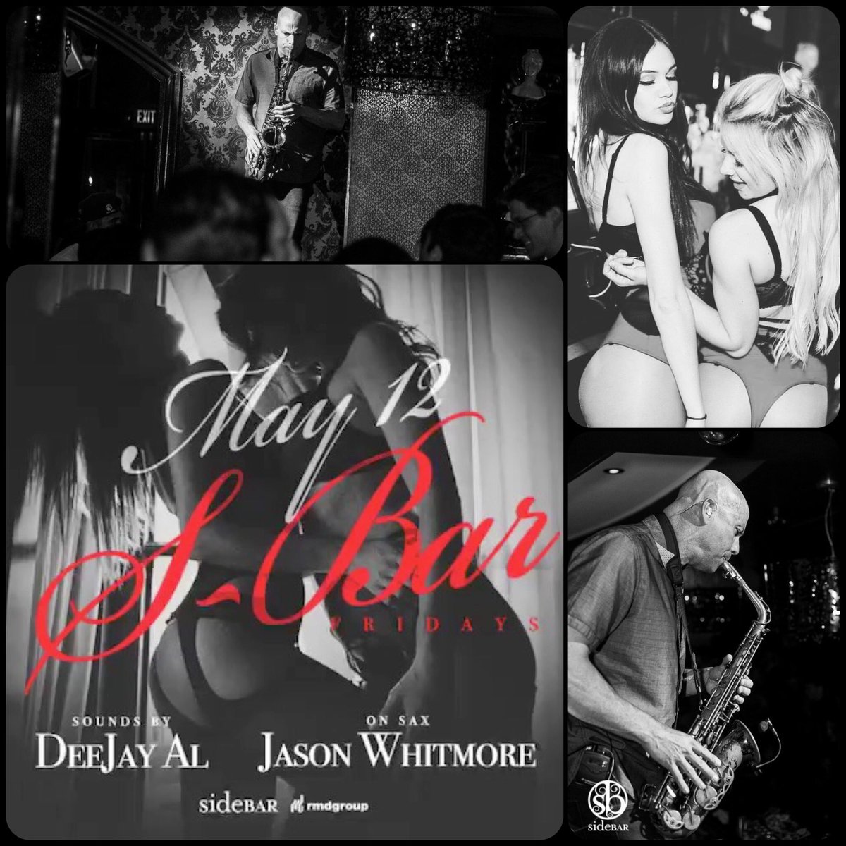 jasononsax's tweet photo. It's getting #sexy at @sidebarsd tonight. Me on #sax and @DEEJAYAL bringing the beats!
#saxophone #SaxandDJ #Sbar #SideBar #SideBarbies https://t.co/1mDXgTVtbp