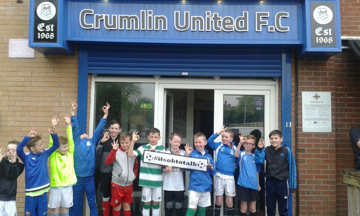 TAMHI2011's tweet photo. Crumlin Utd #itsok2ask4help #itsoktotalk #mhaw2017 https://t.co/FiHd2l3nX7