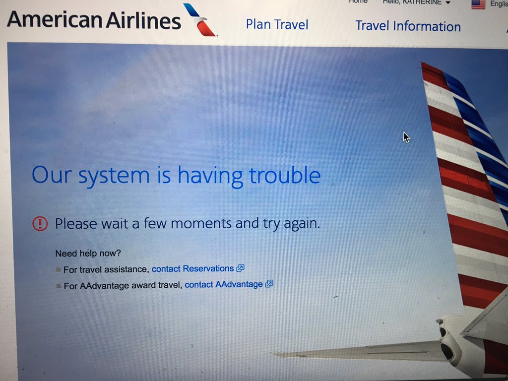 toyshopkeeper's tweet photo. @AmericanAir happened on 2 different computers but maybe it's because It's Chrome? I'll try a different browser. Didn't have any problems with chrome b4! https://t.co/ihGZdruBv2