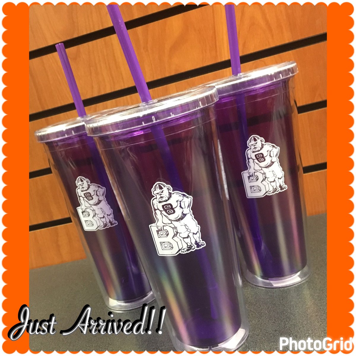 Just in time for the warm weather is our new to go purple Bergen Bulldog tumbler at only $11.95. Get yours today! #bergenpride #giftforgrads
