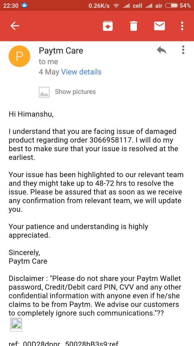 gylhimanshu's tweet image. issue for order  3066958117 pending from last 10 days. #noreply #worstcustomerservice #stopusingpaytm @Paytm @Paytmcare
