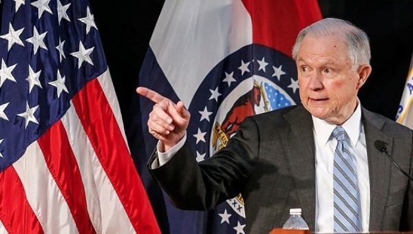 telesurenglish's tweet photo. US Attorney General Sessions declares war on poor, Black and Brown communities https://t.co/qBuVU3crTv https://t.co/LG9EiwQT94