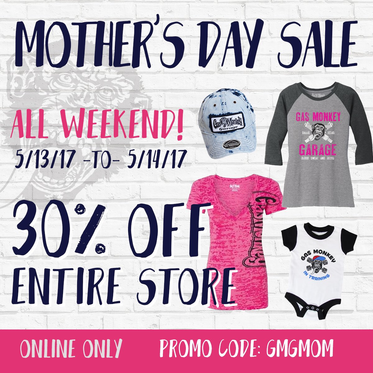 Gas Monkey Garage On Twitter Mother S Day Sale Online Only Use