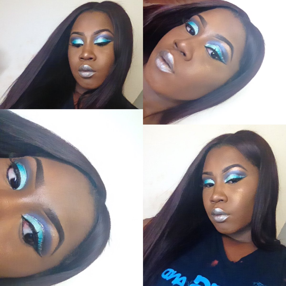 Whitneyyyyy_'s tweet photo. Makeup by me to book with me for your up and coming events email :slayedwhitabeat7@gmail.com or IG : @slayedwhitabeat 💙 https://t.co/3iG67B1dBa