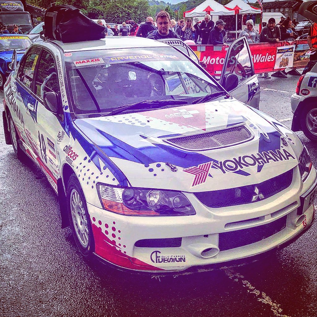 AMRallying's tweet photo. Drive to Welshpool ✔
Noise test ✔
Scrutiny ✔
Signing on ✔
All thats left to do is run through the notes this evening! 
#letsdothis https://t.co/DHdtJAc0gc