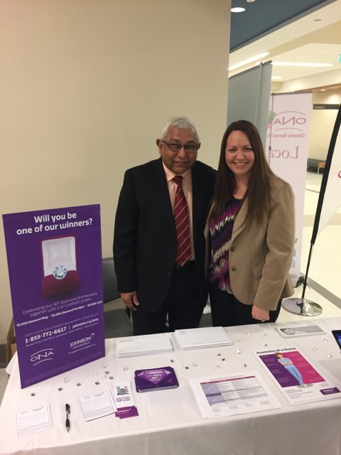 WeAreJohnson's tweet photo. We’ve been partners with @ontarionurses for 30 years and are so happy to be celebrating #NursingWeek2017 with them! #ONA https://t.co/3OejszutH0