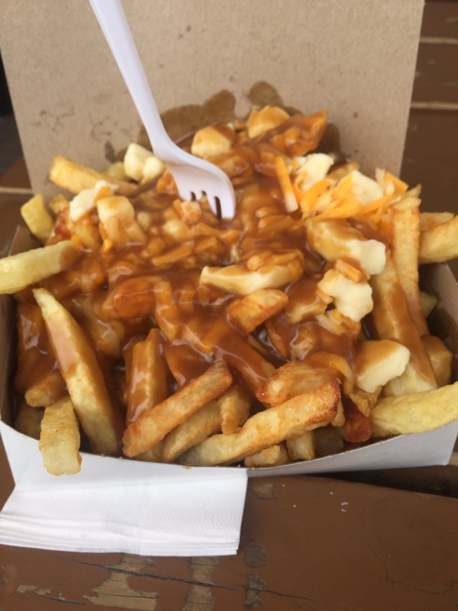 Obligatory "Drove through #SturgeonFalls poutine" at #RIV. #roadtrip