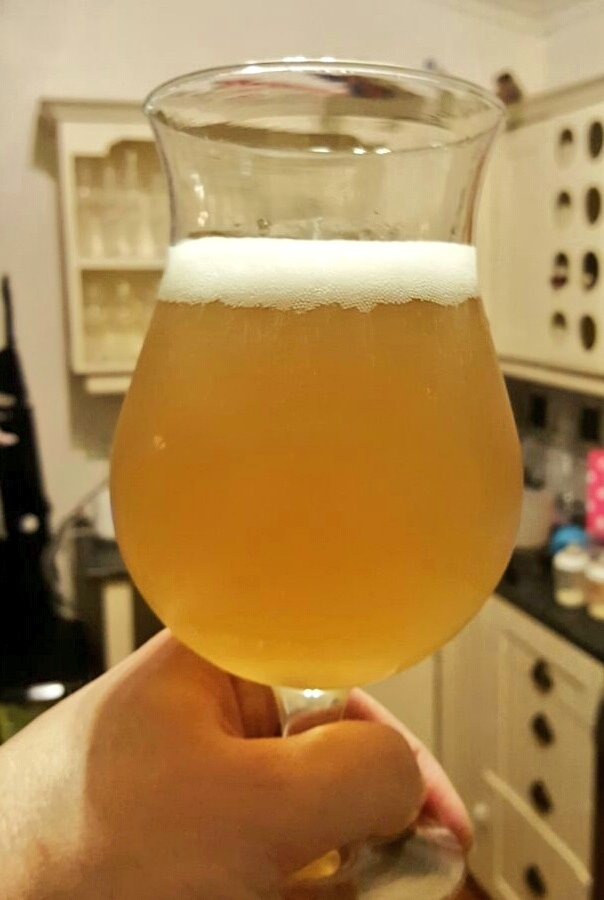 Spritzy, really refreshing, and super sessionable at 3.9% ABV. Not too sour yet - needs more time to fully develop. Verdicy: Yum