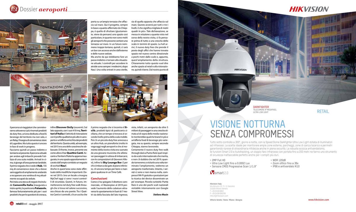 AeroportoPa's tweet photo. La rivista @retailfood dedica un dossier all'#aeroporto di #Palermo.Dall'ultima visita, a gennaio 2015,trova che tutto è cambiato, in meglio https://t.co/Tst76qTCV2