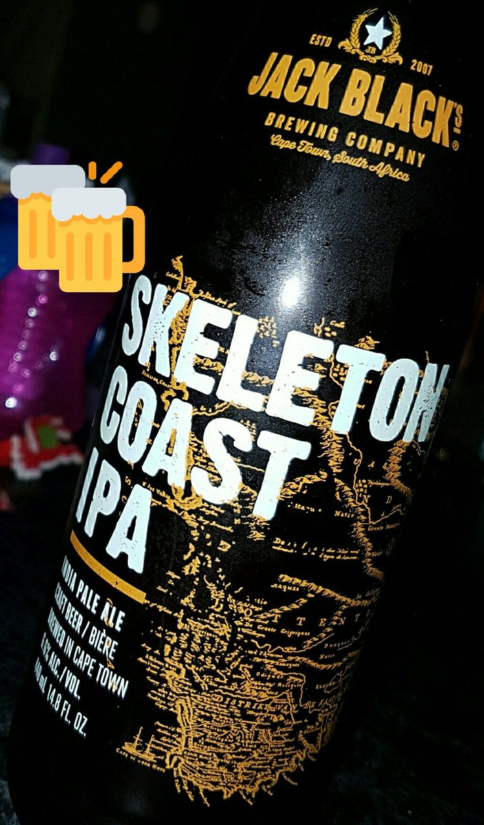 And for C's tasting please, the excellent <a href="/JackBlackBeer/">JackBlack BrewingCo.</a> Skeleton Coast IPA