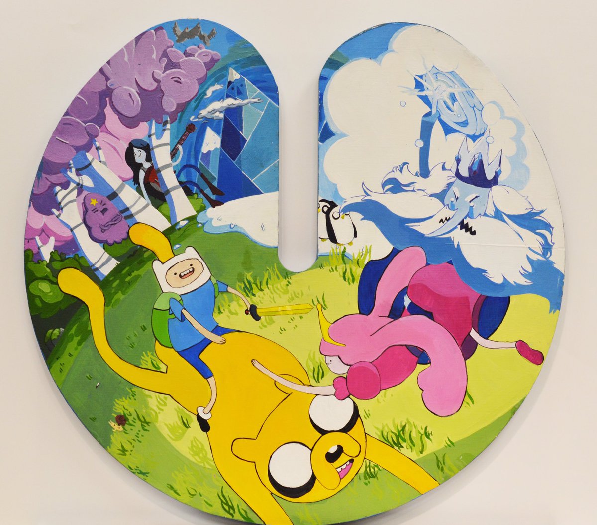 Shieldinit's tweet photo. Our #ShieldOfTheWeek is this fun Adventure Time design by Allie. Come on, grab your friends! https://t.co/ELWPBfDYYz