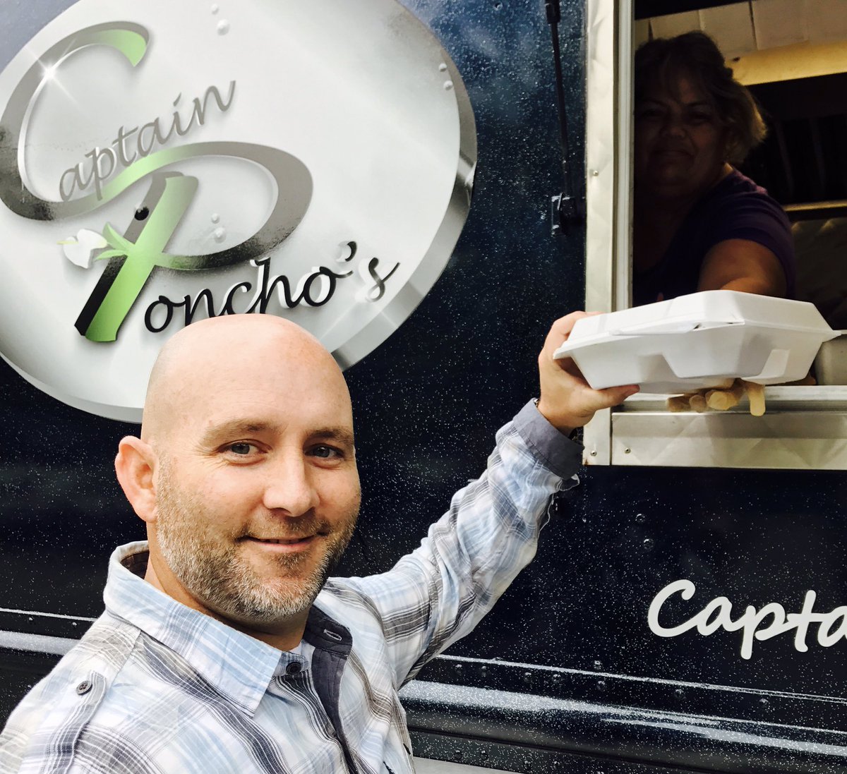 unc_hr's tweet photo. "Oh Captain, my Captain."
Thank you for another great #FoodTruckFriday, @captainponchos! https://t.co/Cxzn9pi0eG