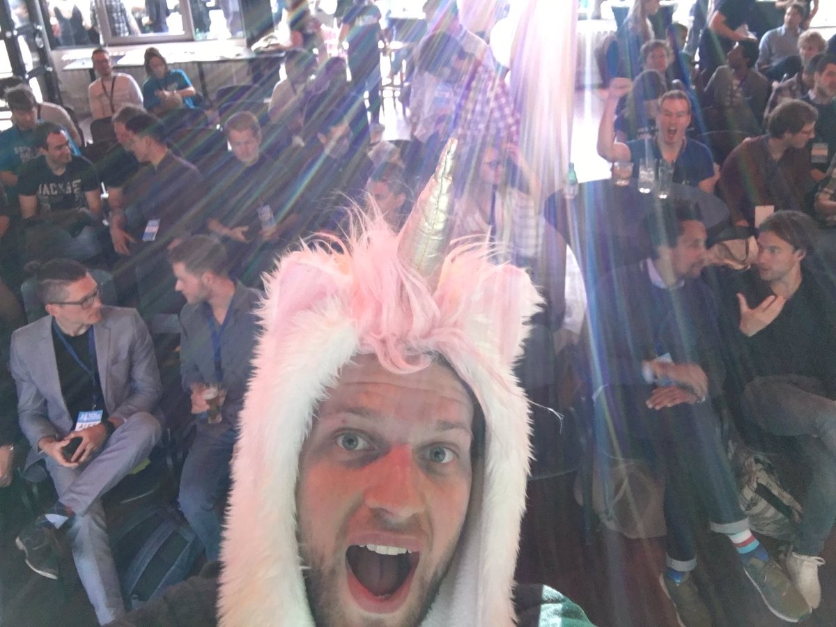 woutlaban's tweet photo. Uh oh! It's that time again. Kicking off #SWamsterswag @swamsterdam 🦄#swams https://t.co/t4sfZSQnBQ