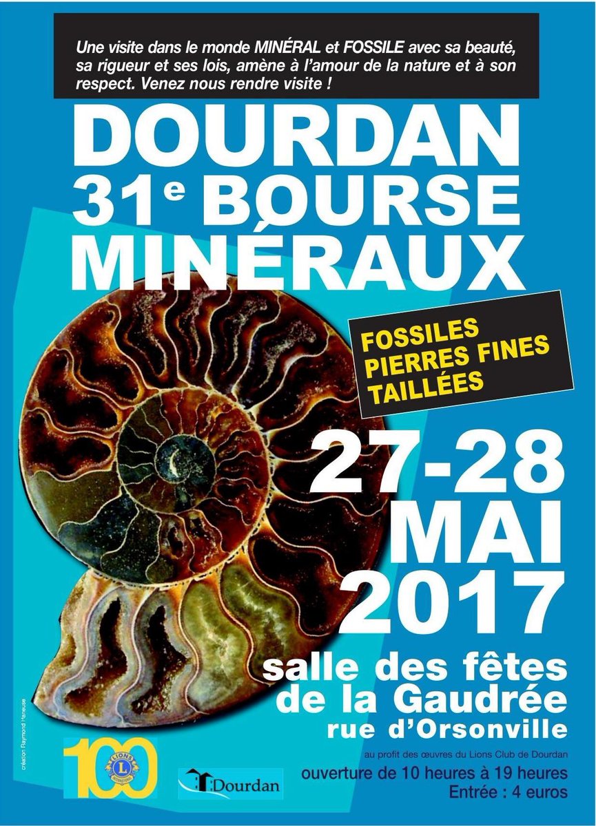 LionsDourdan's tweet photo. J-2 semaines avant la Bourse aux Minéraux de #Dourdan !
 À Partager !
#lionsclub #mineraux #Essonne https://t.co/vUFguAztAG