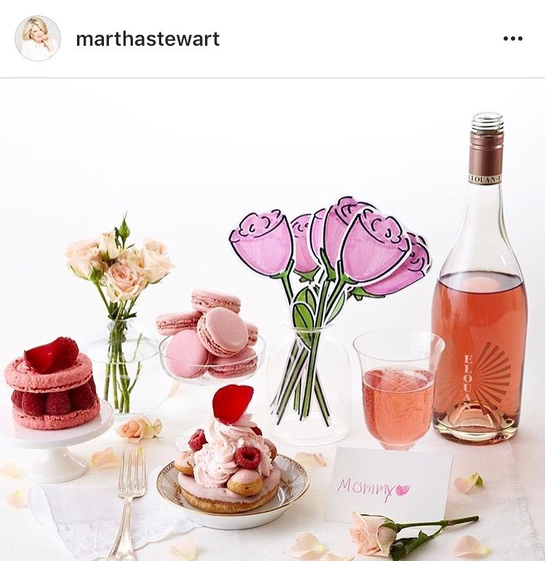 Thrilled to have our <a href="/elouanwines/">Elouan Wines</a> #Rosé featured on <a href="/marthastewart/">Martha Stewart</a> and <a href="/darcymiller/">darcymiller</a>. #excitedisanunderstatement #mothersday #rosébrunch