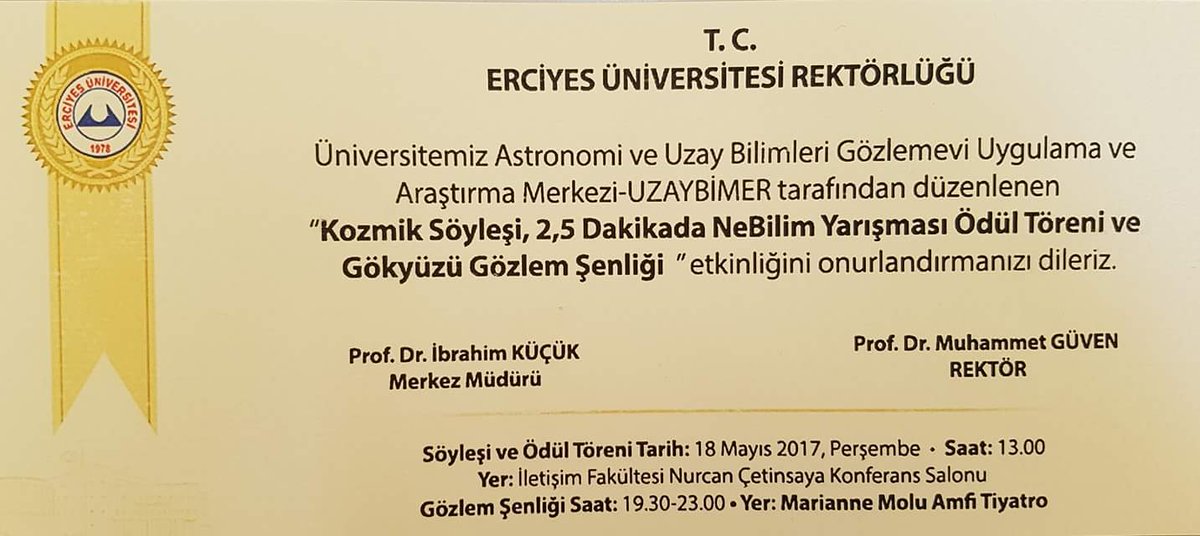 #2.5dakikadaNebilim #nebilim # kozmikanafor #erciyesuni #uzaybimer