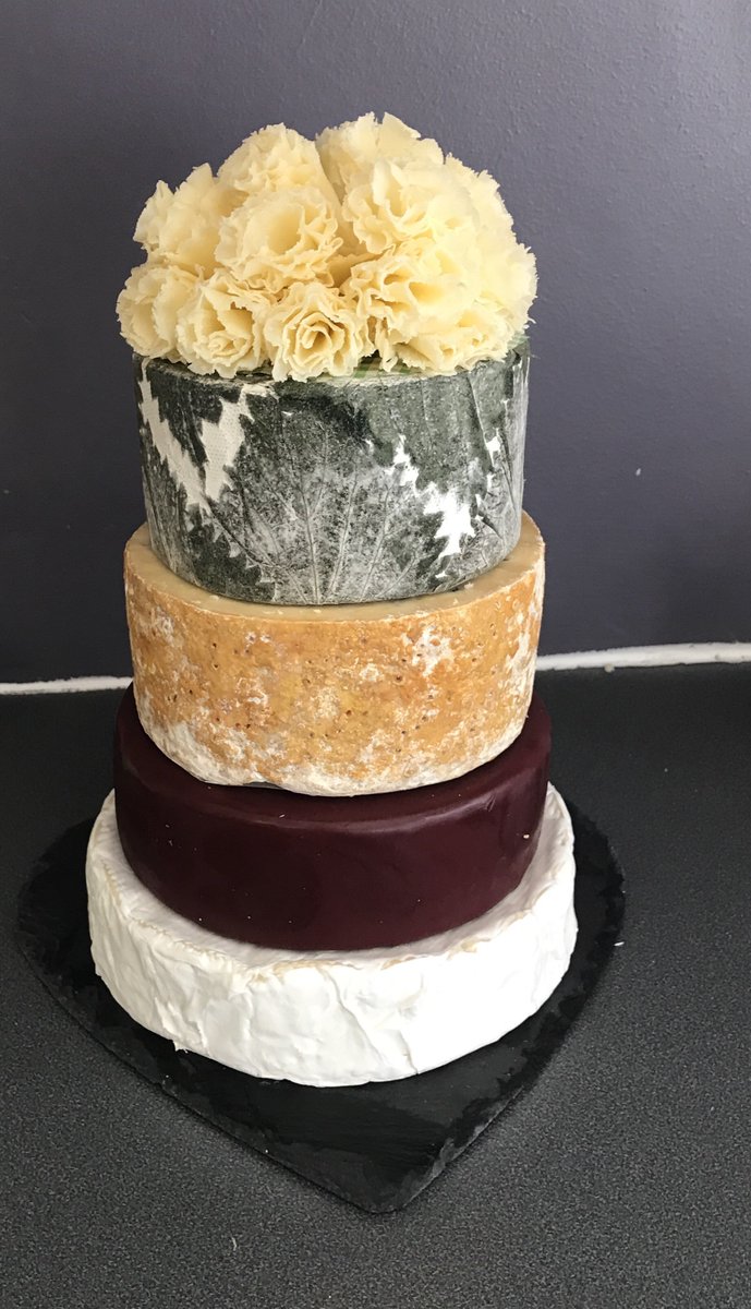 Tete De Moine topping off a wedding cheese cake.