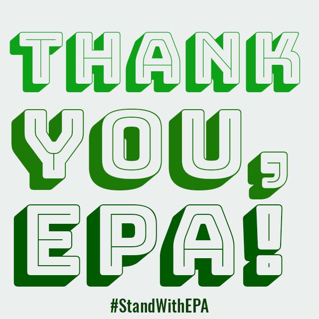 OhioEnviro's tweet photo. Thank you, @EPA employees! We support you today and every day in your efforts to #DefendClimate. #StandWithEPA https://t.co/He1feqSVDv
