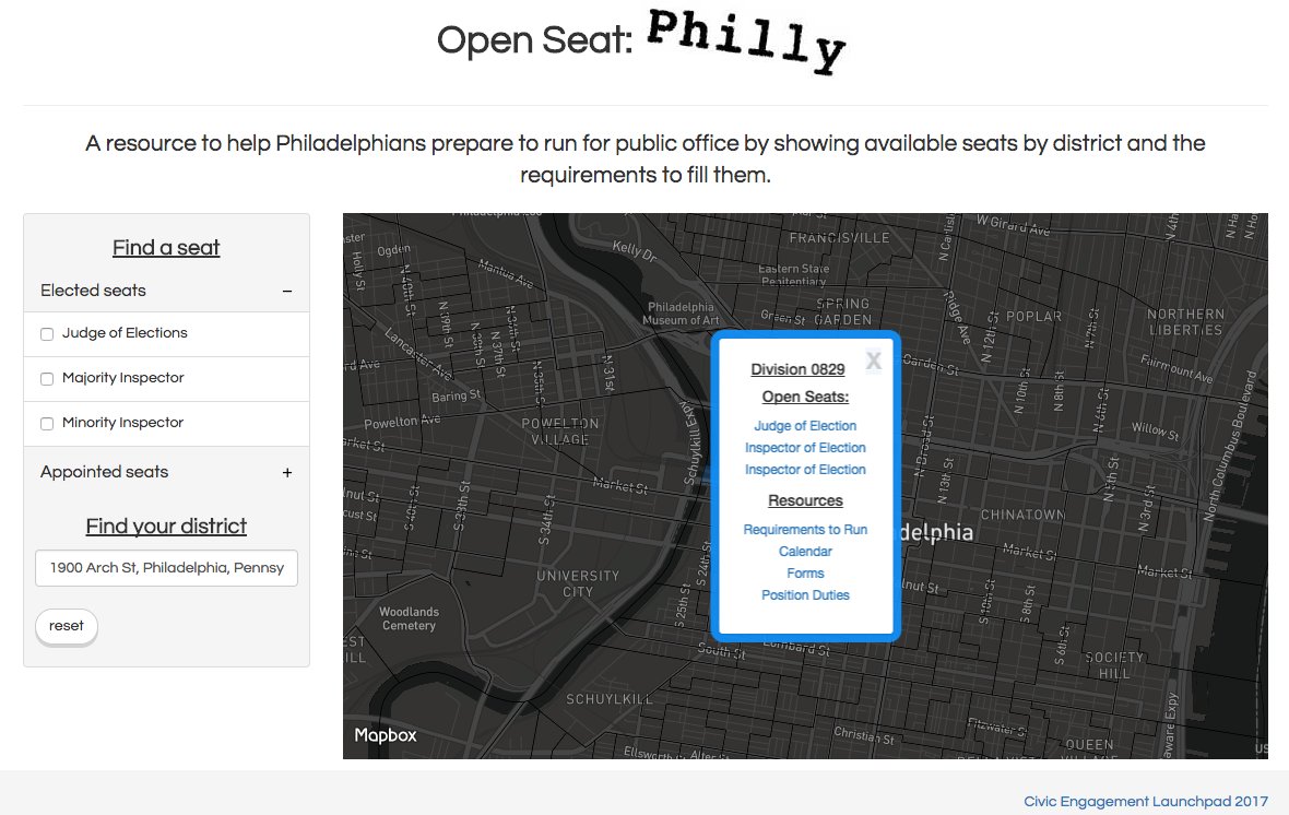 CiceroAPI's tweet photo. See districts w/ open positions for Tuesday's #Philly primary #election with this #CELaunchpad tool: https://t.co/r0j2TxHpVd @CodeForPhilly https://t.co/fDKiN0b8xM