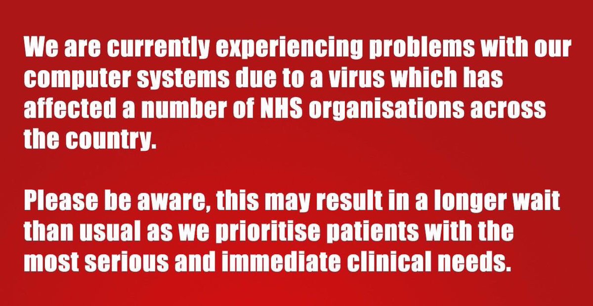NorthumbriaNHS's tweet image. We're asking the public to use services wisely - pls do not attend A&amp;amp;E unless it is a serious or life threatening emergency #nhscyberattack