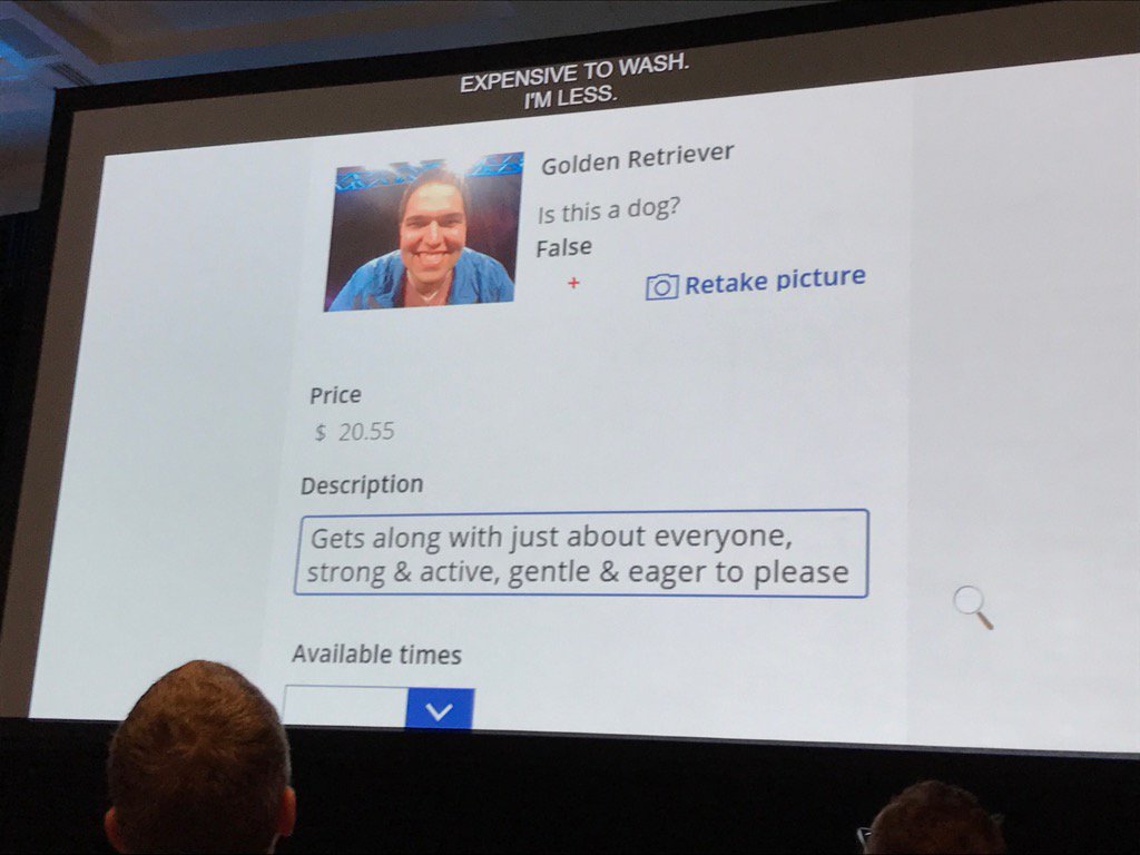 atwork's tweet image. awesome demos at B8061 session using #VisionAPI #powerapps #azurefunctions #logicapps #msbuild ;)